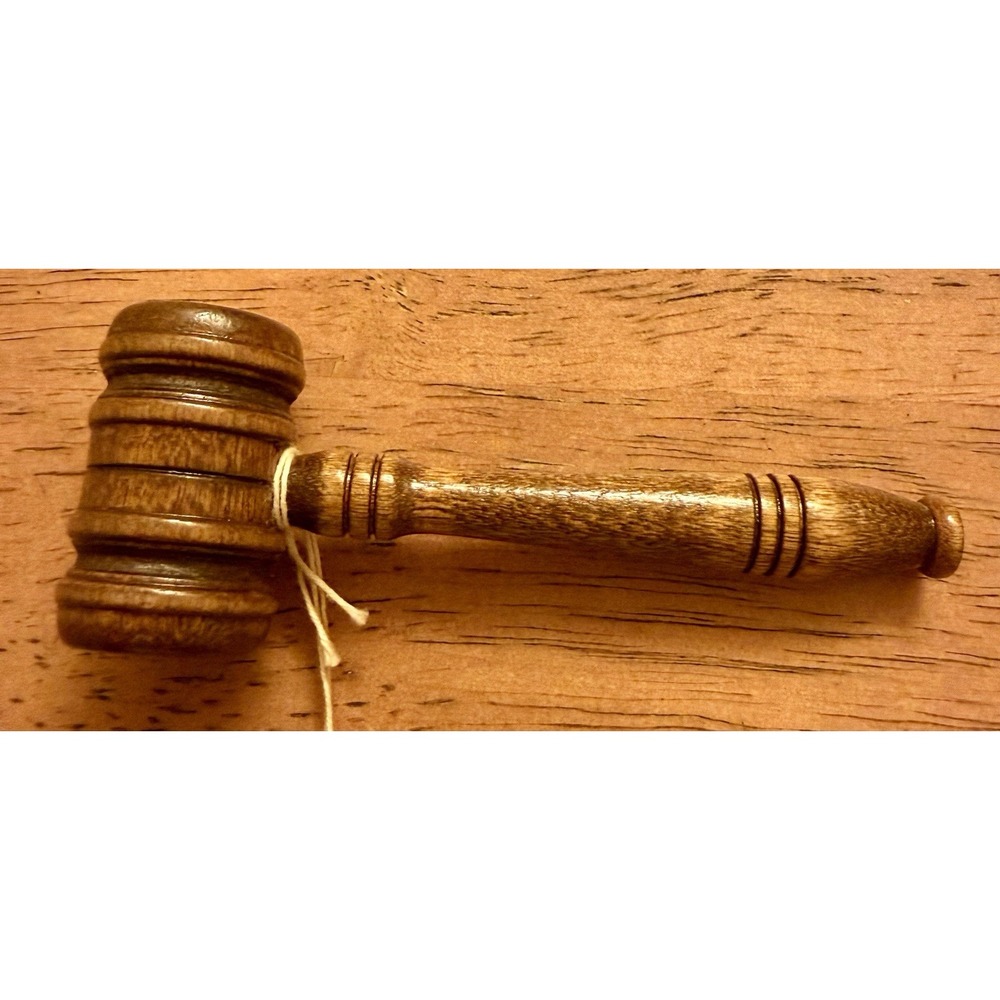 Vintage 1960's Wooden Gavel 3.75" Rare
